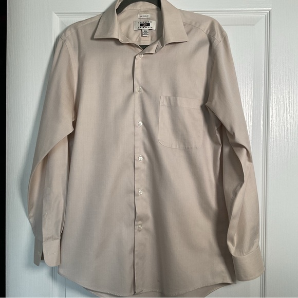 Joseph Abboud Other - Joseph Abboud Men's Long-Sleeve Dress Shirt in Light Tan
